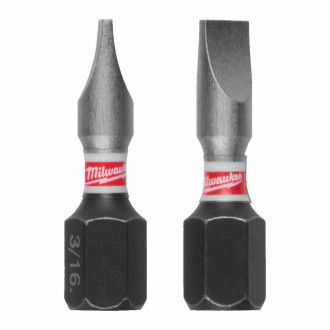 Біта SHOCKWAVE MILWAUKEE, SL1,2x6,5, 25мм, (3шт)-[articul]