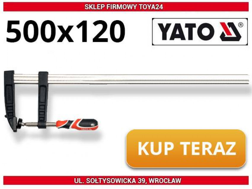 Струбцина YATO. L=500 мм, h=120 мм [10]-YT-6450