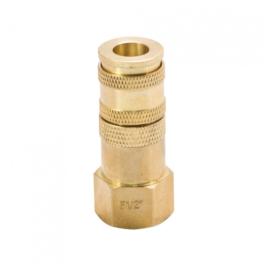 З'єднання швидкознімне посилене з фіксатором 1/2" (латунь) Sigma (7021661)-7021661
