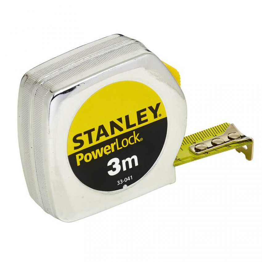 Рулетка вимірювальна Powerlock® довжиною 3 м, шириною 19 мм у пластмасовому корпусі STANLEY 0-33-041-0-33-041