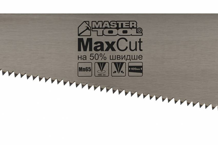 MasterTool Ножівка столярна 400 мм, 4TPI MAX CUT, розжарений зуб, 2-D заточування, полірована, Ст.: 14-2640-14-2640