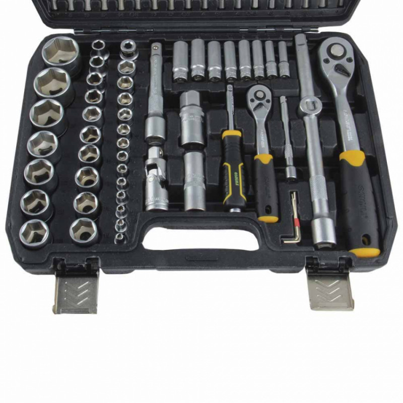 Набір насадок торцевих та біт 1/4", 1/2" 108шт CrV mid Sigma (6003771)-6003771