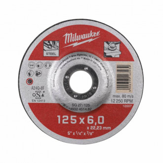 Диск зачисний MILWAUKEE, SCS 41/125х6, Ø125мм-[articul]