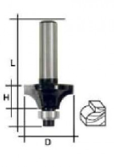 Фреза кромкова з нижнім підшипником, DxHxL=20x8x48мм FIT-[articul]