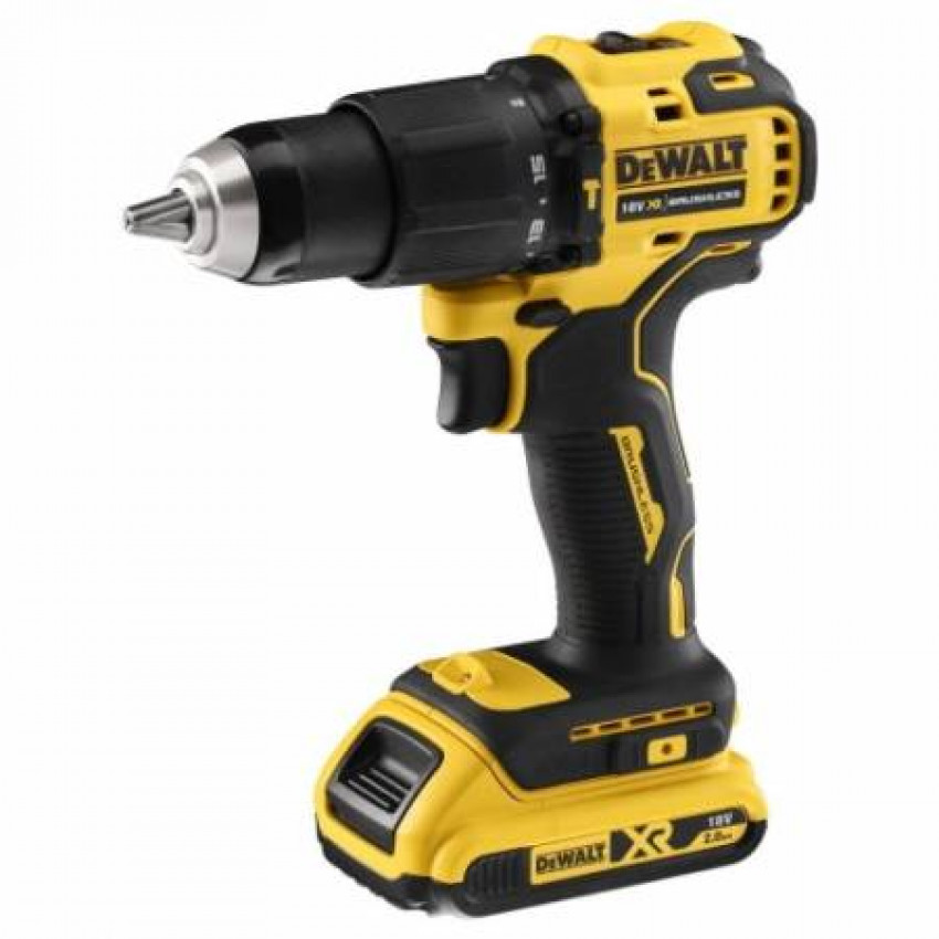 Дриль-шуруповерт акумуляторний безщітковий ударний DeWALT DCD709S2T-DCD709S2T