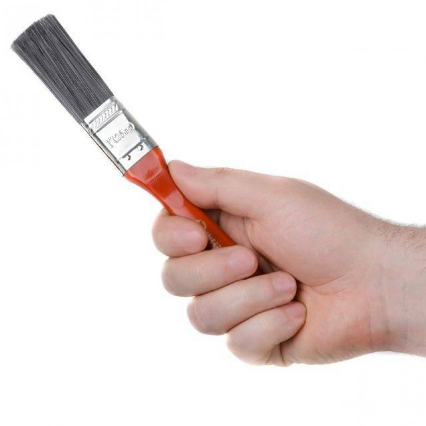 Пензель флейцева "Лакра", 25*13*54 мм, пластикова ручка INTERTOOL KT-1425-KT-1425