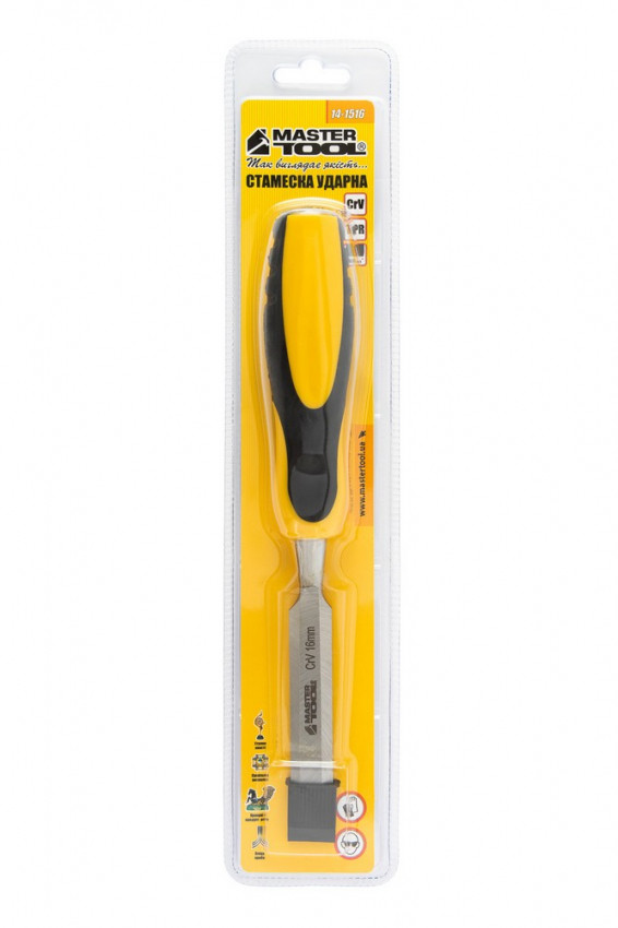 MasterTool Стаміска ударна 16мм, хром-ванадій, Арт.: 14-1516-14-1516